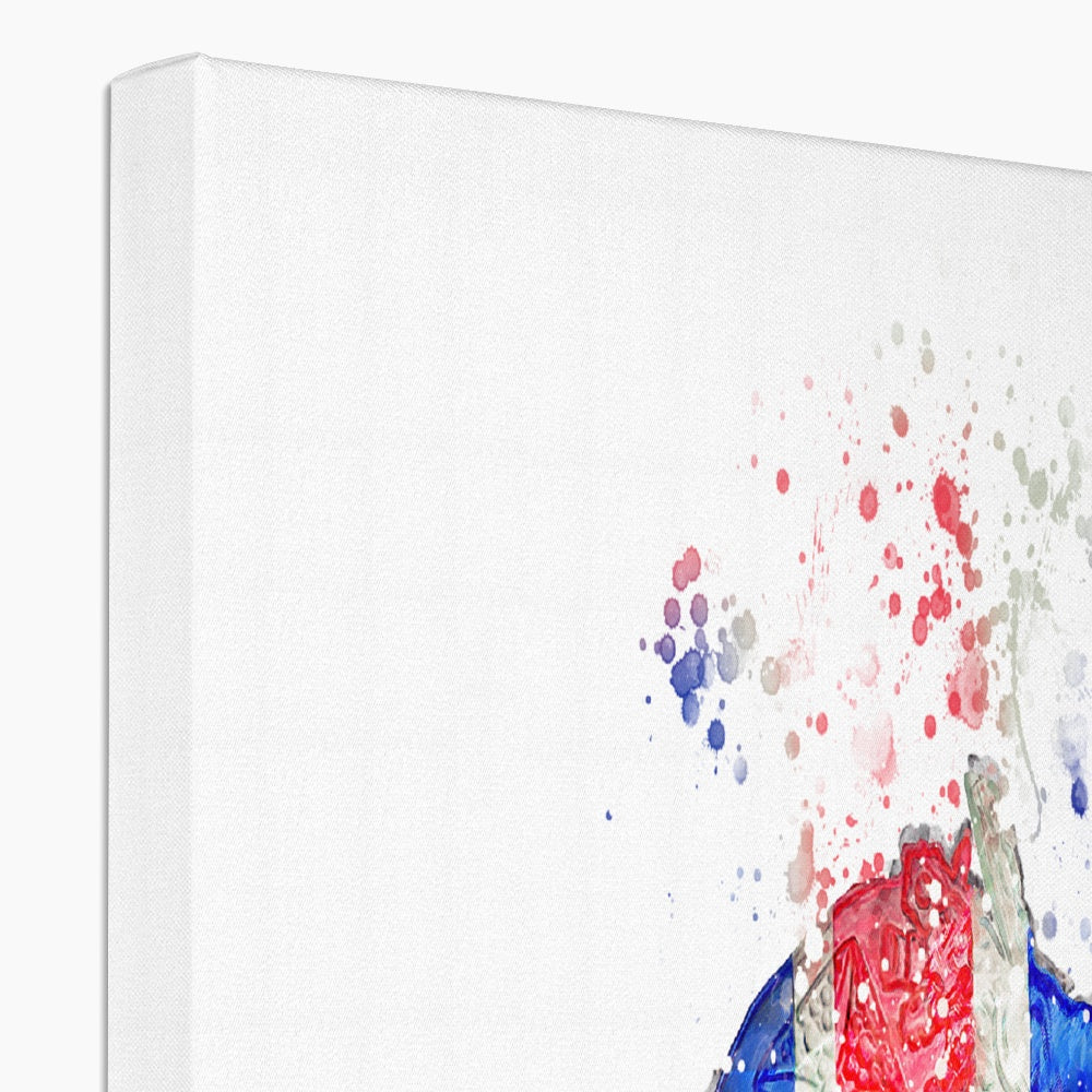 Queen Elizabeth II Commemorative Splatter Artwork Eco Canvas - Image 5
