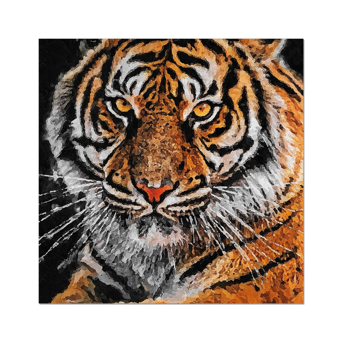 Tiger Oil Palette Print Fine Art Print - Image 3