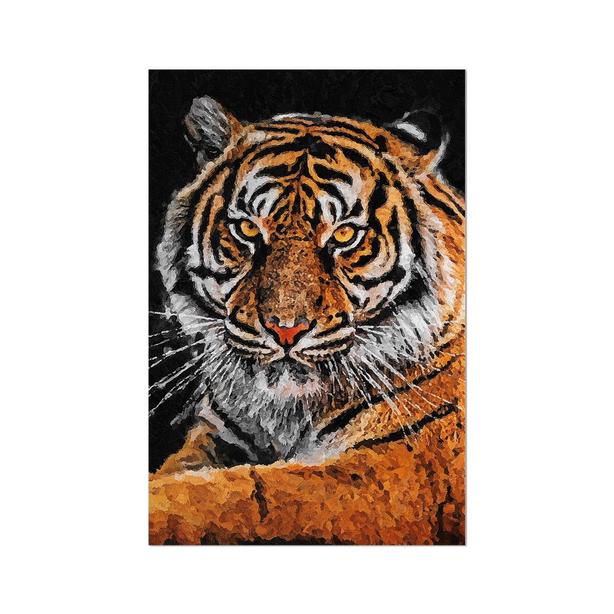 Tiger Oil Palette Print Fine Art Print - Image 2