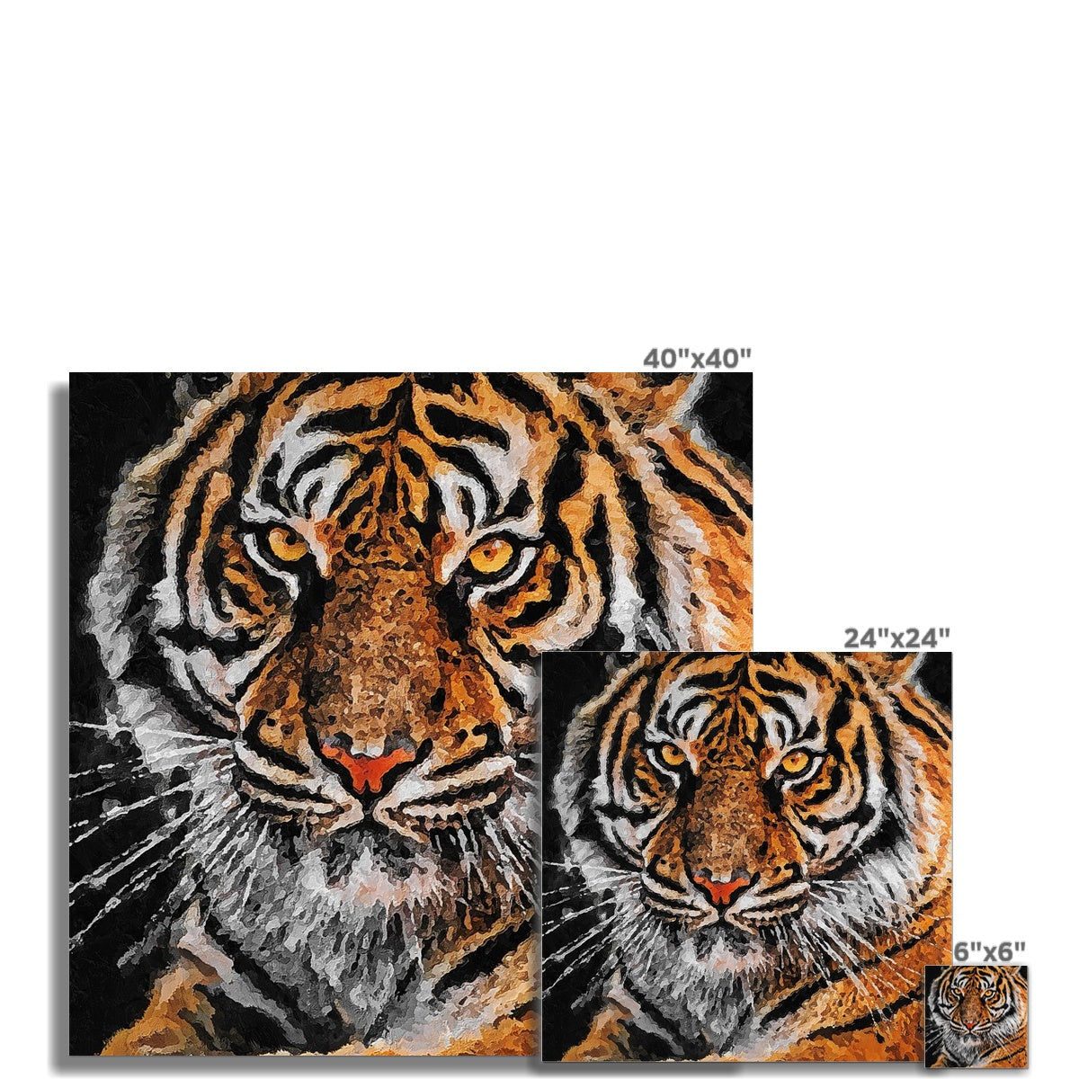 Tiger Oil Palette Print Fine Art Print - Image 6