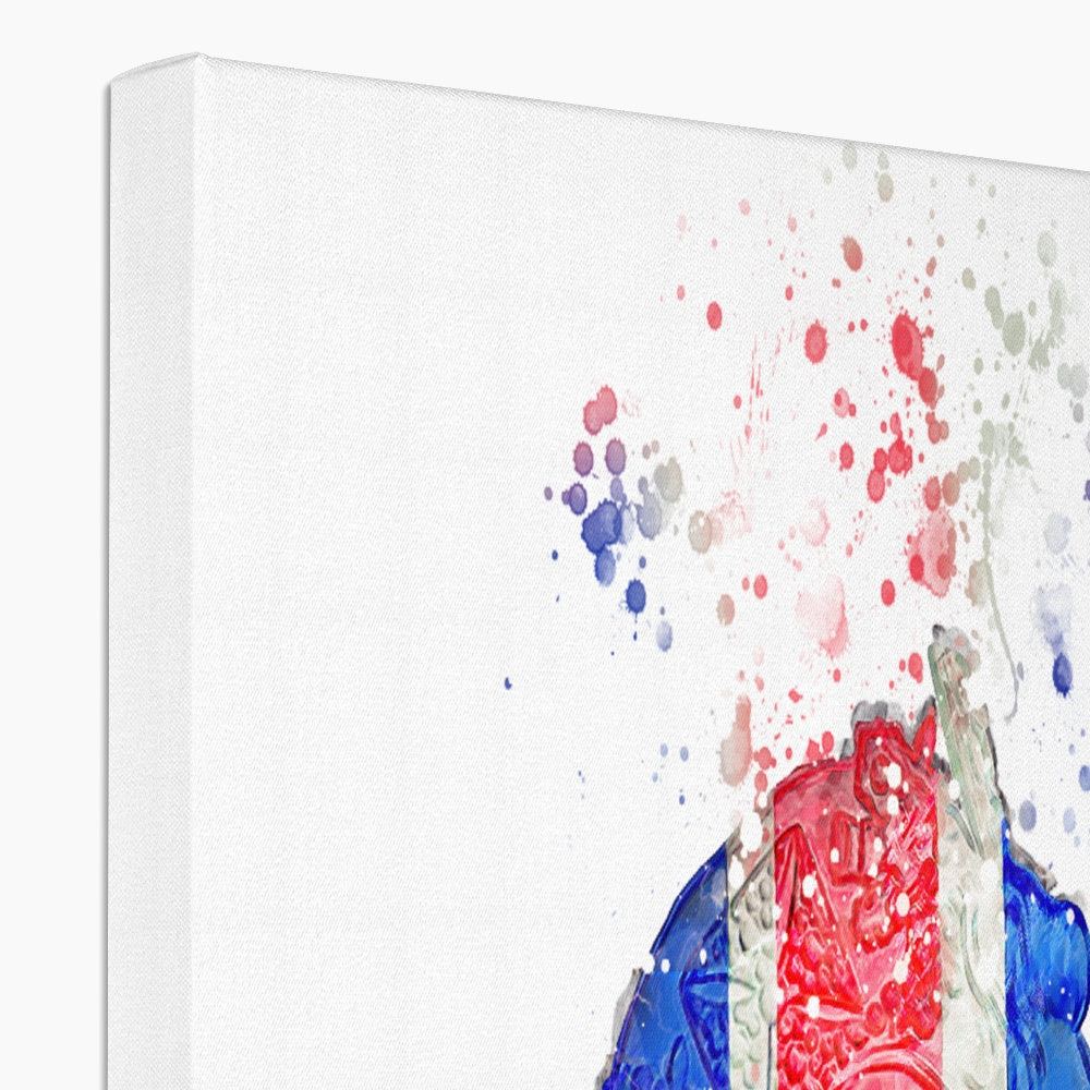 Queen Elizabeth II Commemorative Splatter Artwork Eco Canvas - Image 6