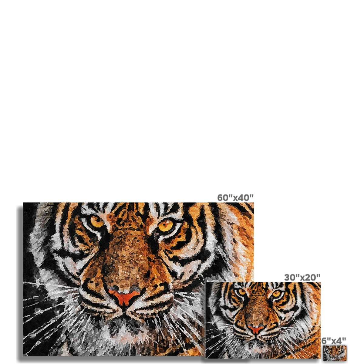 Tiger Oil Palette Print Fine Art Print - Image 5