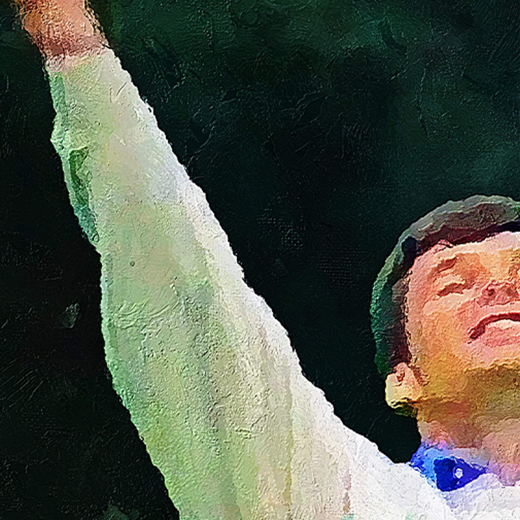 Limited Edition Sir Nick Faldo Portrait Augusta Masters 1990 Champion, Oil Style Artwork Fine Art Print (Unframed) - Image 2
