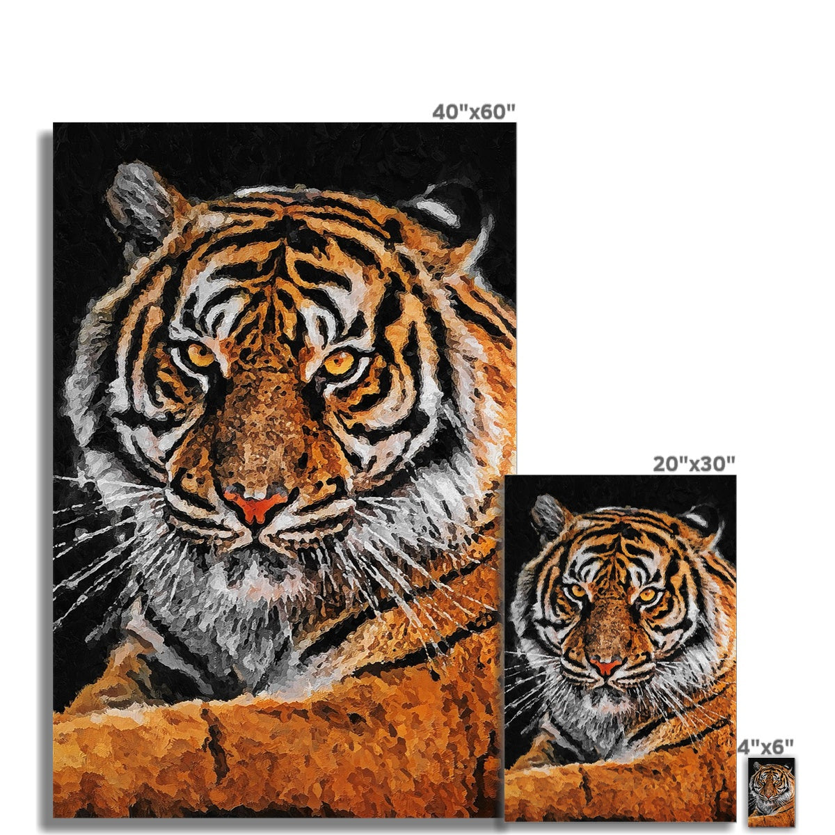 Tiger Oil Palette Print Fine Art Print - Image 7