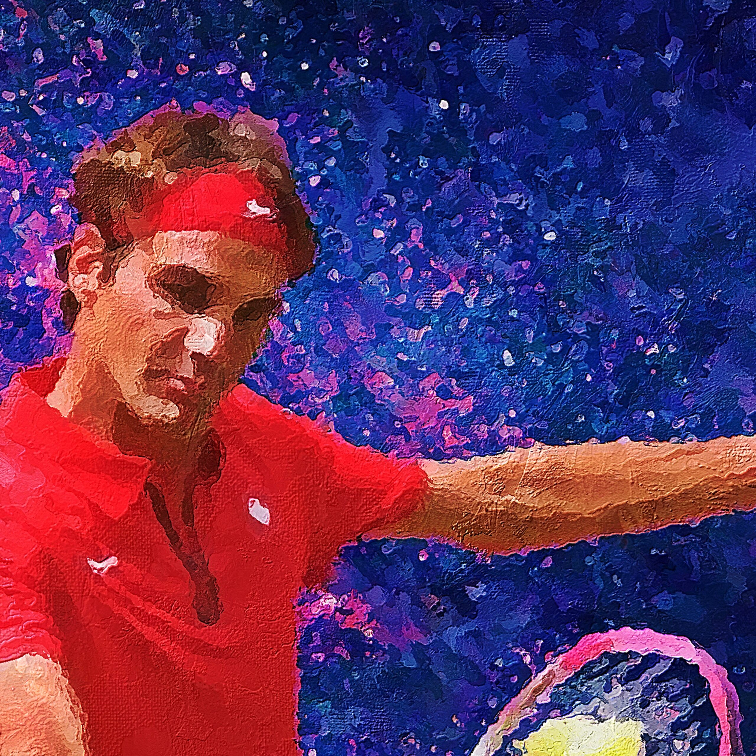 Limited Edition Roger Federer Portrait Oil Style Artwork Fine Art Print (Unframed) HALF PRICE OFFER - Image 5