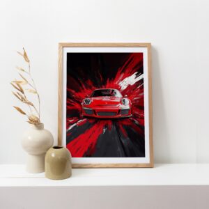 Porsche 911 Contemporary Style Artwork Fine Art Print (Unframed)